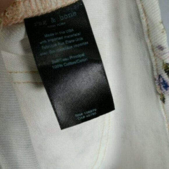 Rag & Bone Ellie Short High Waist Mom Micro Floral - Picture 6 of 6